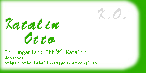 katalin otto business card